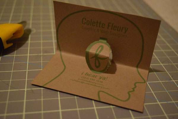 Oh goody, pop up business cards!